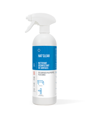 Nat'Clear - Nettoyant désinfectant de surfaces - Virucide - Professionnel - Hot Clean